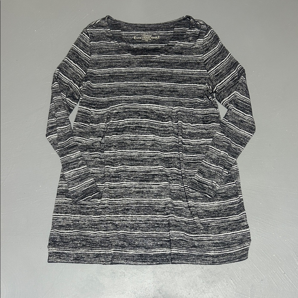 Soma Striped Luxuriously Soft and Stretchy Top (Women’s Large)
